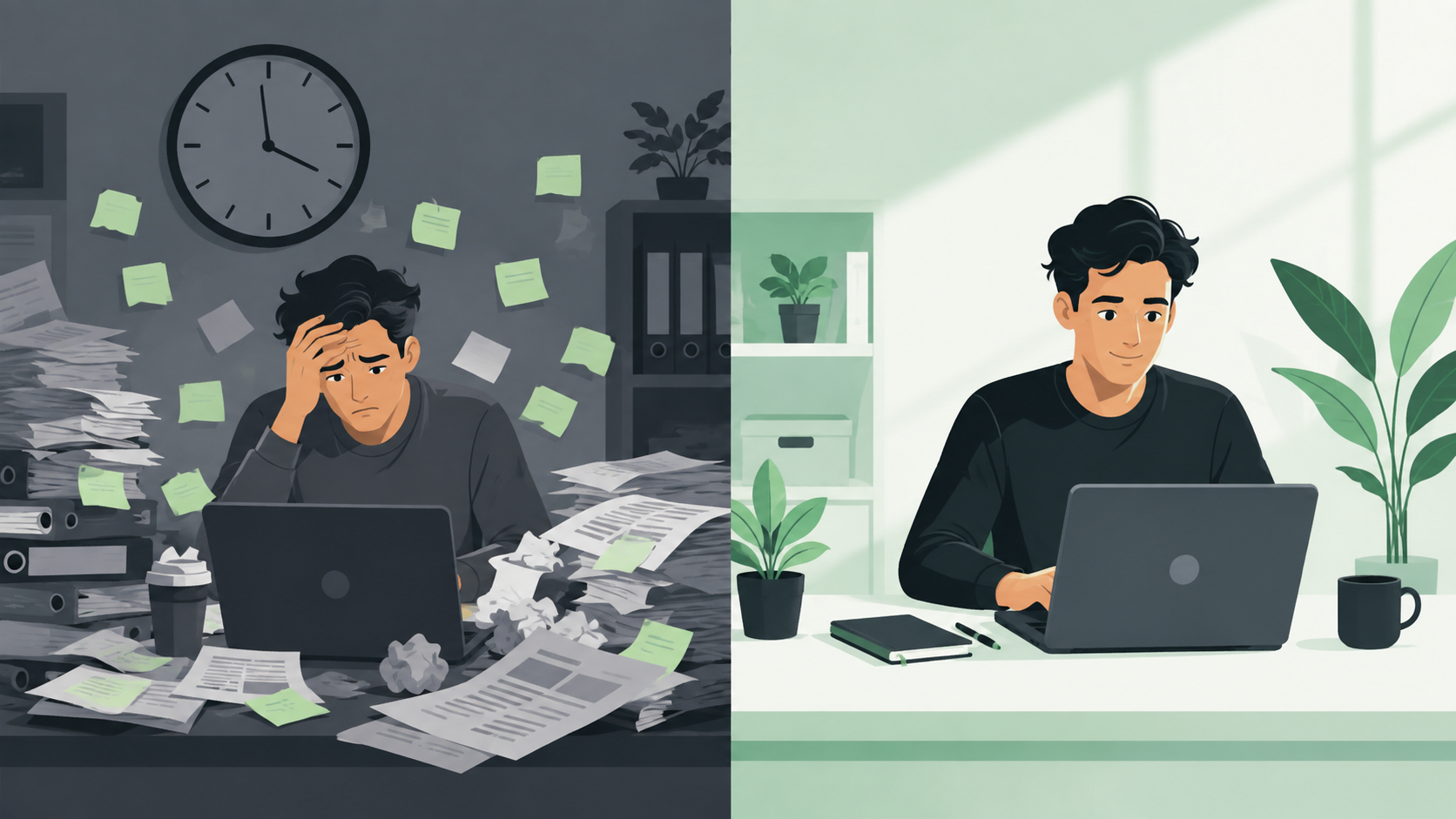 comparação entre o antigo e o novo conceito de produtividade no trabalho