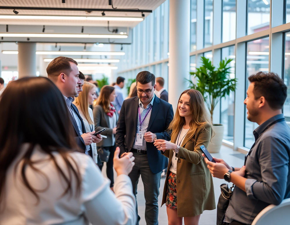 Colaboradores reunidos no evento Web Summit