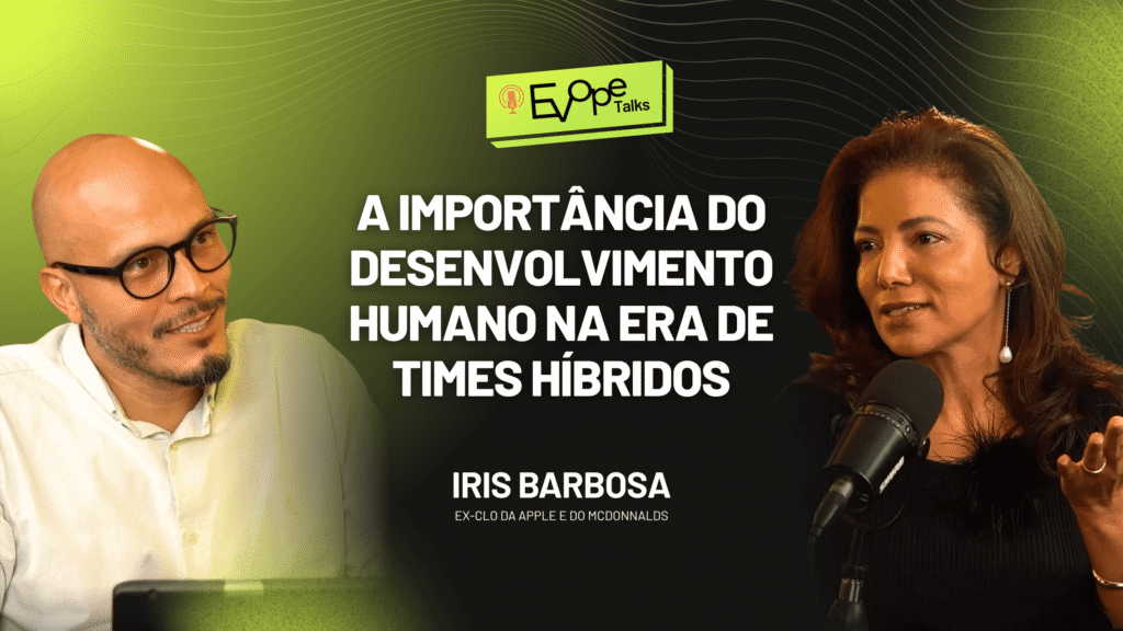 Iris Barbosa no primeiro episódio da segunda temporada do Evope Talks
